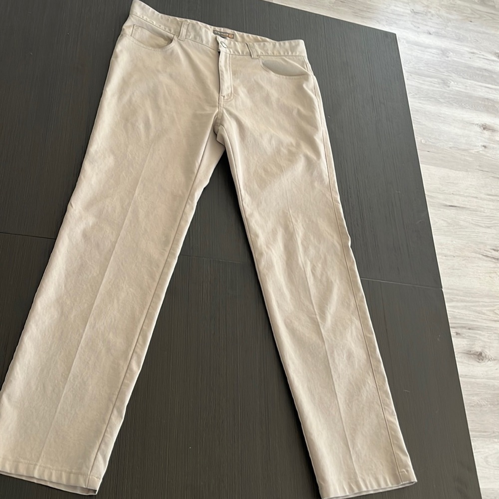 Men’s Khaki Peter Millar EB66 Golf Pants 33/32